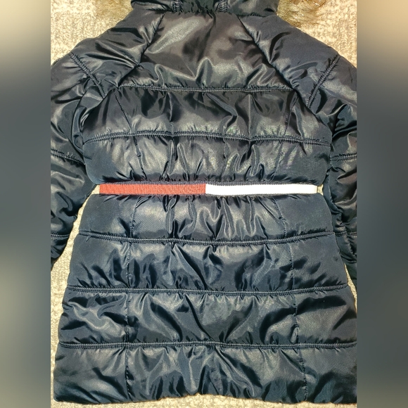 Tommy Hilfiger Toddler Girl Longline Faux Fur-Trim Puffer Jacket - Picture 4 of 9